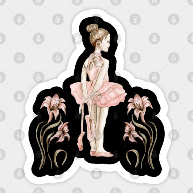 Ballerina Girl Sticker by B&C Fashion